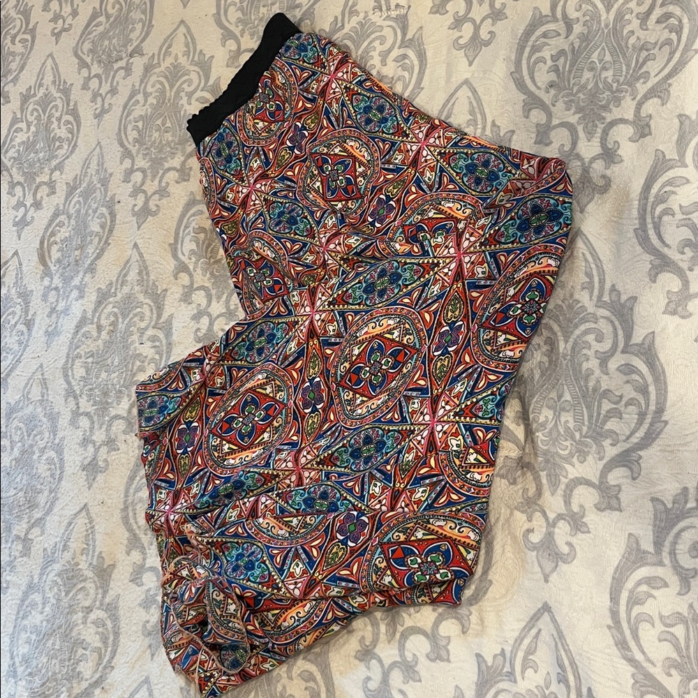 Full length boho swing skirt